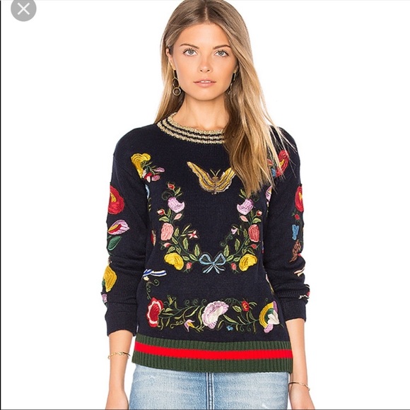 Central Park West Sweaters - Like GUCCI sweater with embroidery
